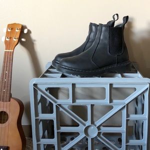 🖤 Dr. Martens Black LEONORE BOOTS w FAUX FUR